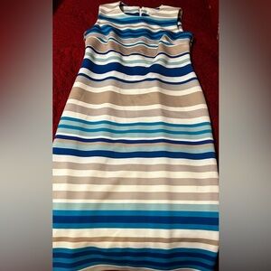 Calvin Klein- blue striped dress